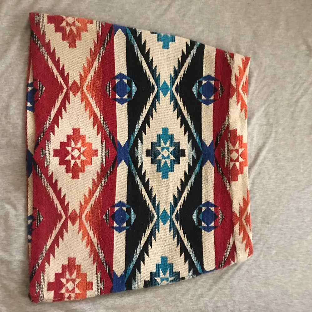 Tribal Print Brocade Skirt